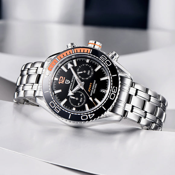 Reloj de Cuarzo para Hombre con Calendario de 24 Horas e Iluminación Nocturna