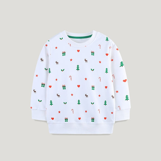 Sudadera Infantil Estampada Navideña
