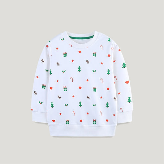 Sudadera Infantil Estampada Navideña