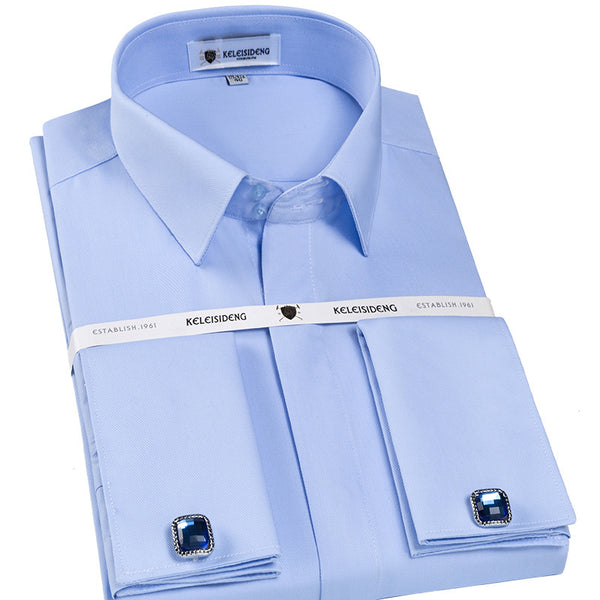 Gemelos Resistentes a Arrugas Estilo Francés para Camisas de Hombre