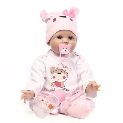 Muñeca Bebé Realista con Cabello Liso - Regalo Perfecto para Niñas - Image 7
