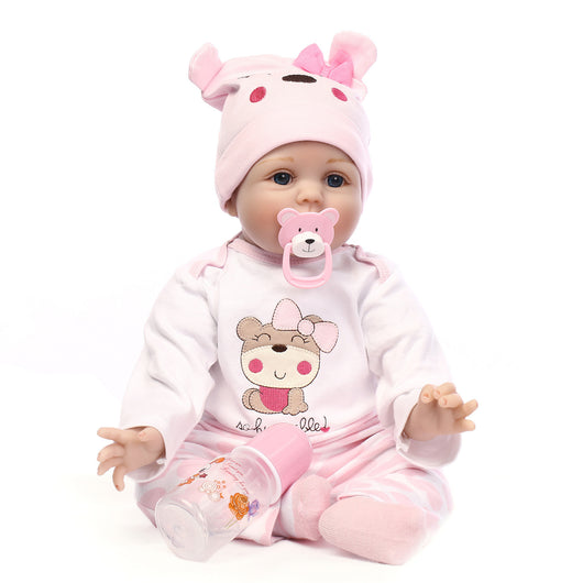 Muñeca Bebé Realista con Cabello Liso - Regalo Perfecto para Niñas - Image 7