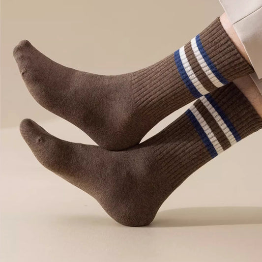 Calcetines Deportivos de Algodón Puro para Hombre - Talla Grande, Transpirables y Cómodos