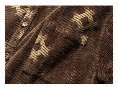 Camisa de Pana a Cuadros Marrón y Negro - Image 11