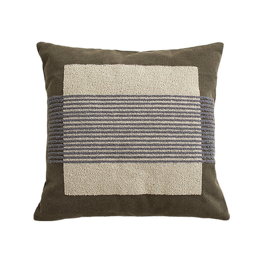 Funda de Almohada Lienzo Lavado con Diseño Geométrico Nórdico - Image 7