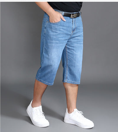 Shorts de Mezclilla Holgados con Máximo Estiramiento para Hombre - Image 7
