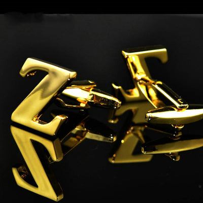 Gemelos de Letras Chapados en Oro 14K A-Z - Image 3
