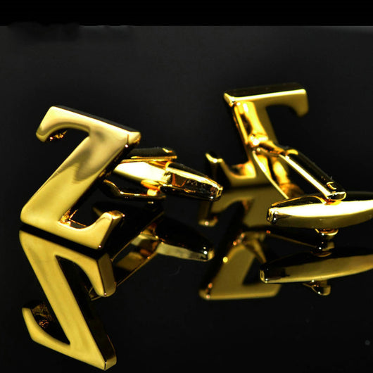 Gemelos de Letras Chapados en Oro 14K A-Z - Image 3