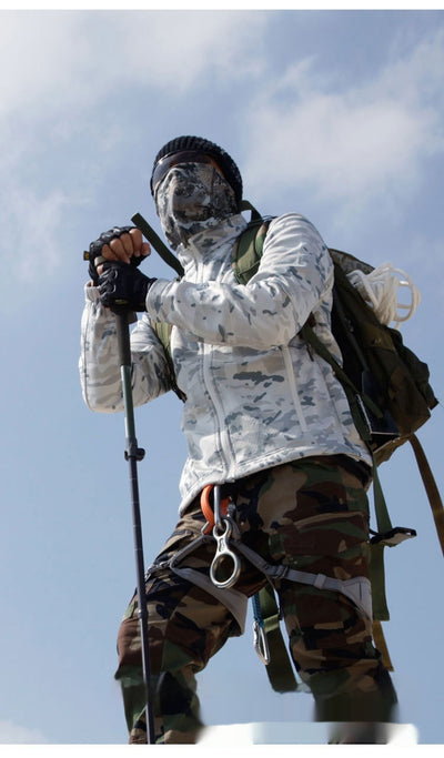 Abrigo Táctico Camuflaje Polar Impermeable para Hombre - Image 18