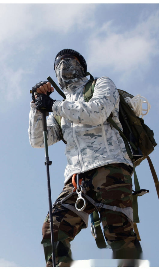 Abrigo Táctico Camuflaje Polar Impermeable para Hombre - Image 18