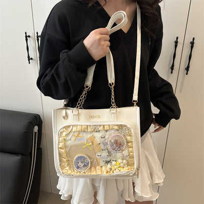 Bolsa Tote Amplia de Diseño Minimalista Japonés para Uso Casual - Image 4