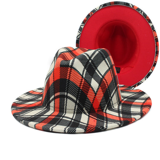 Sombrero Fedora Reversible Bicolor de Lana para Hombre y Mujer - Image 3