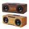 Reloj Parlante Bluetooth de Madera con Reproductor de Música