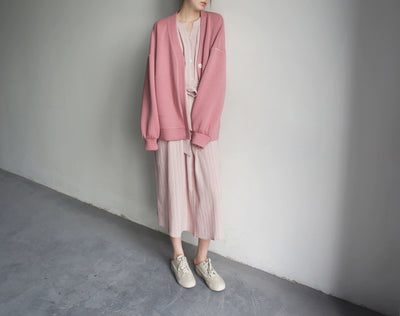 Vestido Camisero Mujer con Patrón Vertical Francés - Image 9