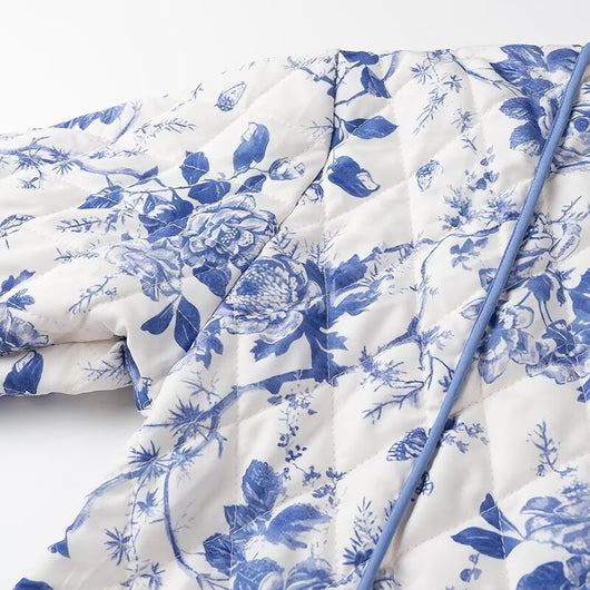 Chaqueta de Algodón Estampada Suelta y Ligera - Image 12