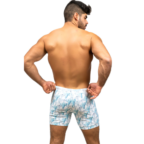 Shorts de Baño Hombre Corte Recto Secado Rápido Talla Grande