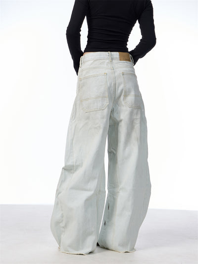 Pantalones Vaqueros Retro Sueltos Desgastados con Efecto Vintage - Image 22