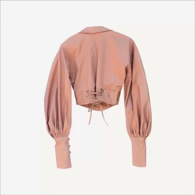 Blusa Ejecutiva con Cintura Anudada y Mangas Globo - Image 22