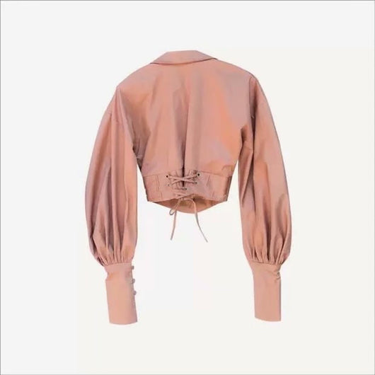Blusa Ejecutiva con Cintura Anudada y Mangas Globo - Image 22