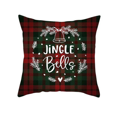 Funda de Almohada Navideña Cuadros Rojo Clásico - Image 25