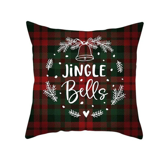 Funda de Almohada Navideña Cuadros Rojo Clásico - Image 25