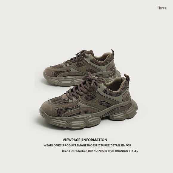 Zapatos Plataforma Dad Shoes Mesh Transpirables