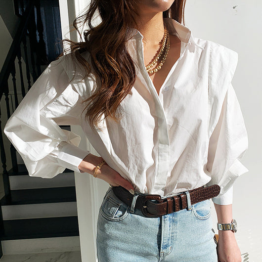 Camisa Occidental Slim Fit Estilo Coreano para Mujer - Image 10