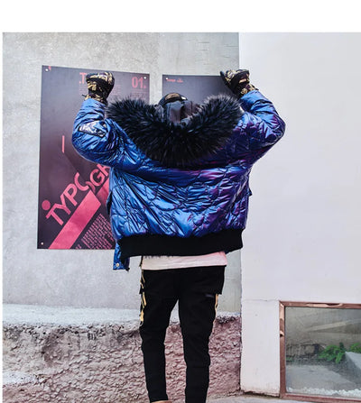 Chamarra de Algodón Suelta Cálida para Invierno Hombre - Image 9