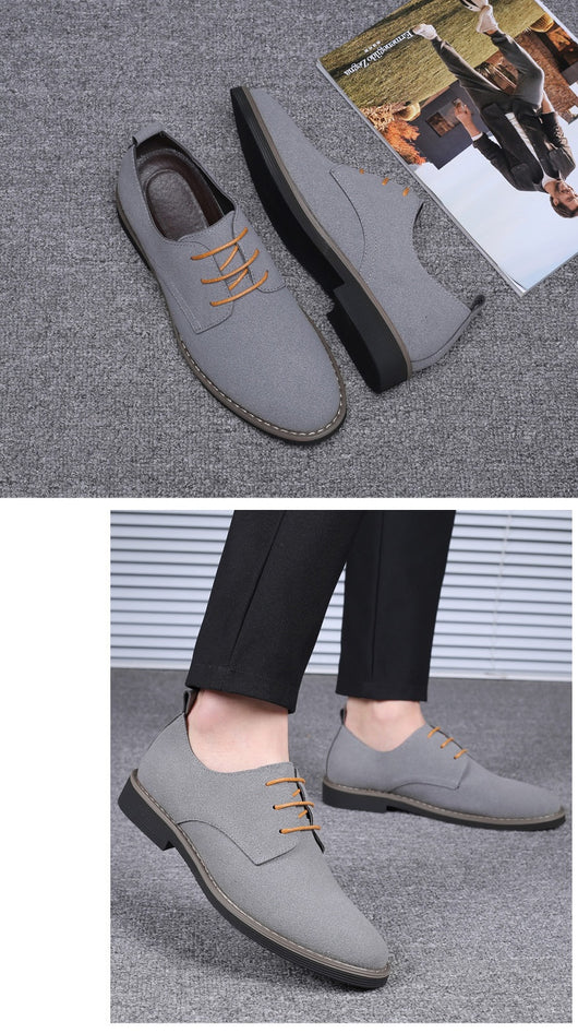Zapatos Casuales Talla Grande Hombre Estilo Británico Acolchonados - Image 10