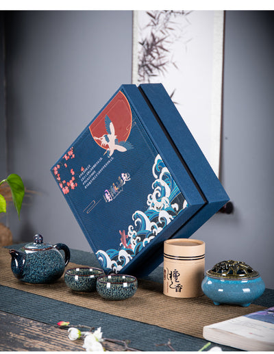 Juego de Té Kung Fu en Caja de Regalo - Cerámica Premium para Negocios - Image 25