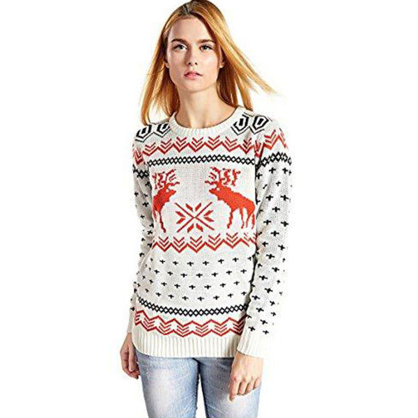 Suéter Cuello Redondo para Mujer - Diseño Europeo Otoño Invierno