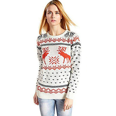Suéter Cuello Redondo para Mujer - Diseño Europeo Otoño Invierno