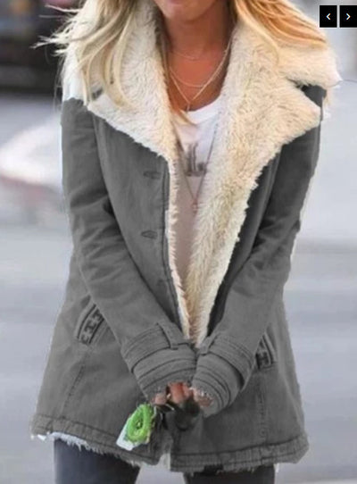 Chaqueta Acolchada de Algodón Polar para Mujer - Image 4
