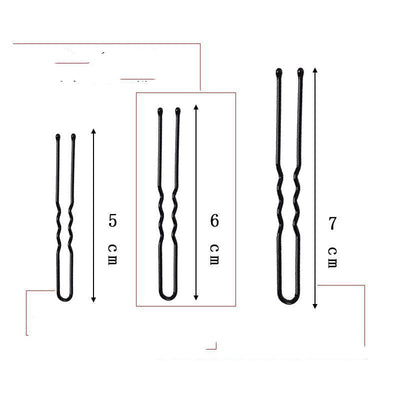 Clip Sujetador U Negro Bold para Moño Fijo - Accesorio Studio Profesional - Image 7