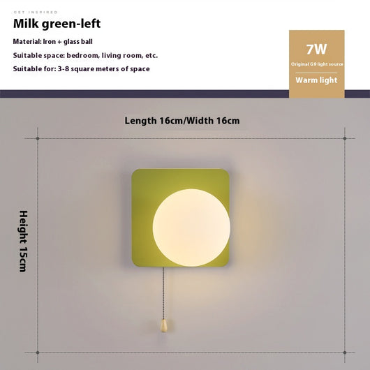 Lámpara de Pared Infantil Minimalista para Dormitorio y Pasillo - Image 14