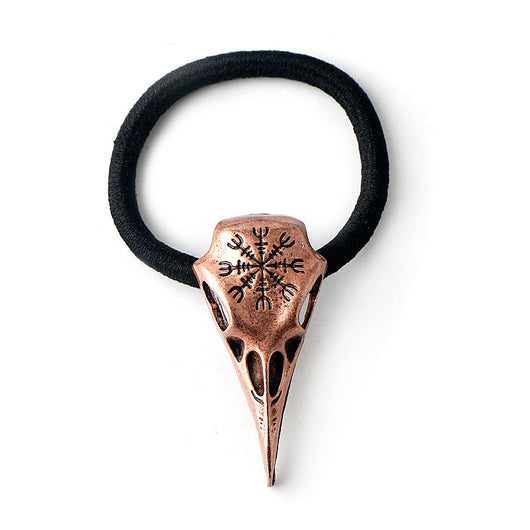 Brújula Vikinga Retro con Calavera de Cuervo y Cuerda - Image 2