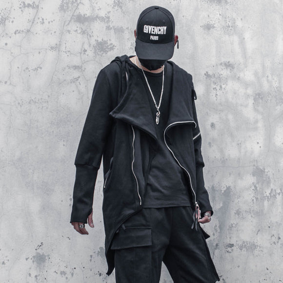 Sobretudo Trench Gótico Assimétrico Masculino