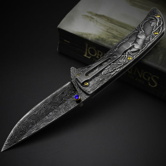 Cuchillo de Supervivencia Plegable de Acero Endurecido para Camping - Image 10