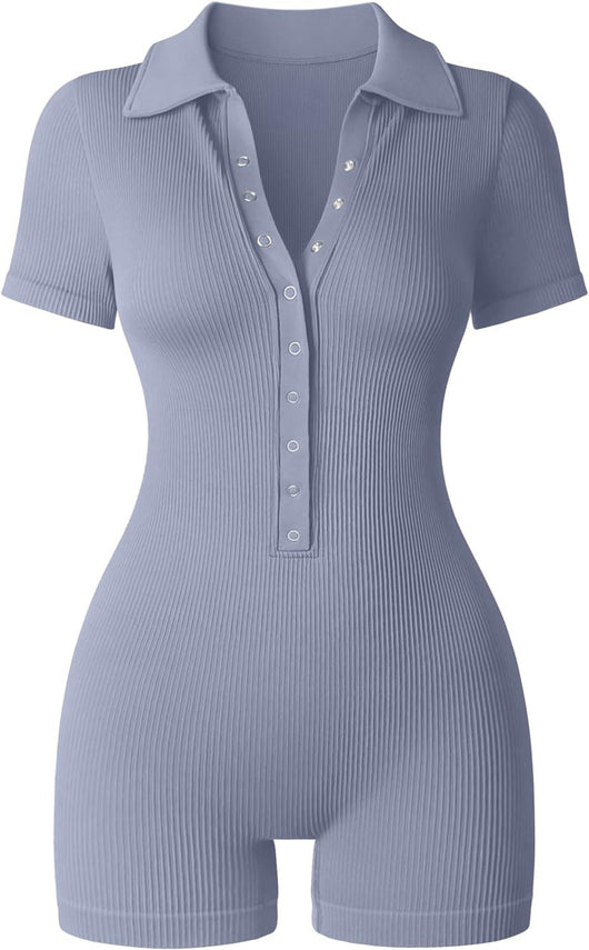 Jumpsuit Deportivo Yoga Mujer con Cuello V y Cintura Ajustable - Image 6