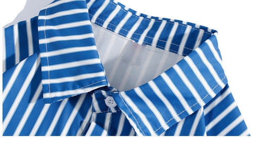 Camisa Holgada a Rayas de Manga Larga para Hombre - Image 5