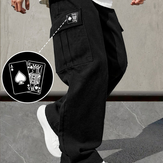 Pantalones de Trabajo Holgados con Cordón Ajustable para Hombre