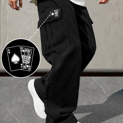 Pantalones de Trabajo Holgados con Cordón Ajustable para Hombre