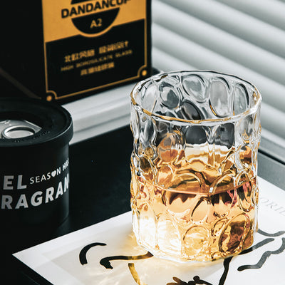 Vaso de Whiskey Europeo con Borde Dorado y Cristal Grueso Grabado - Image 13