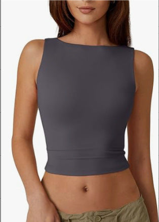 Chaleco Casual Retro de Color Sólido para Mujer - Image 13