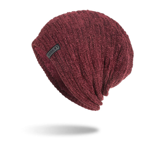 Gorro de Lana con Patrón Geométrico Horizontal y Vertical - Image 4