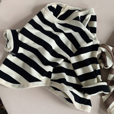 Blusa Casual Infantil con Rayas Modernas - Image 2