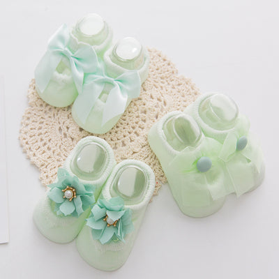 3 Pares de Calcetines con Moño de Encaje y Perforaciones - Image 6