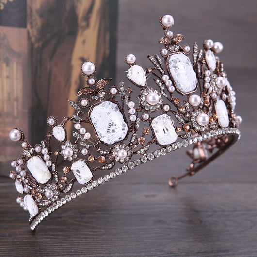 Accesorio de Pelo con Encaje y Pedrería para Vestido de Novia - Image 13