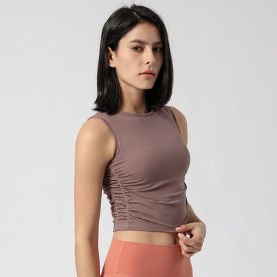 Top Deportivo Mujer con Pliegues Laterales - Image 4
