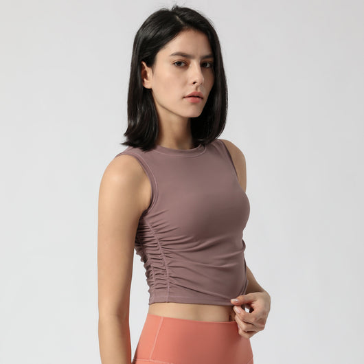 Top Deportivo Mujer con Pliegues Laterales - Image 4
